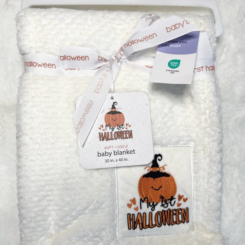 *NEW* My 1st Halloween Baby Blanket - Picture 5 of 6